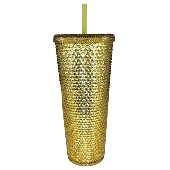 Starbucks China 2020 Studded Tumbler Set Black/Gold Glitter, Red, Gold, Rainbow - Picture 3 of 16